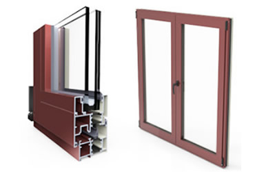 Ventanas de Aluminio abatibles serie nordic 60